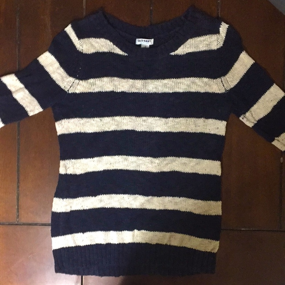 Laced Mid-Sleeve Sweater